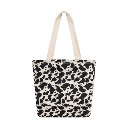 Pictured is this MLB Cow Jacquard New York Yankees Tote Bag in cream. 3