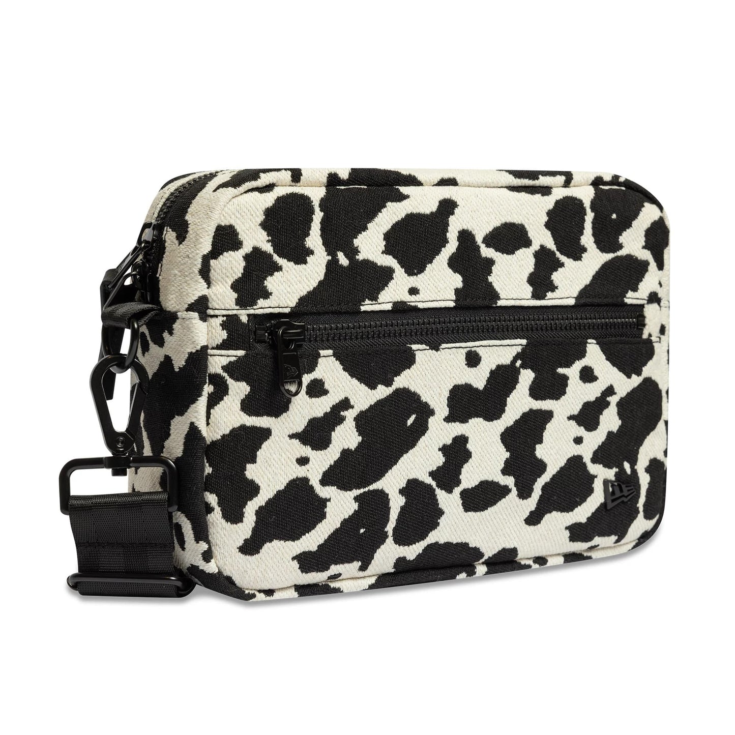 Pictured is this New Era Cow Jacquard Waist Bag in light beige. 3