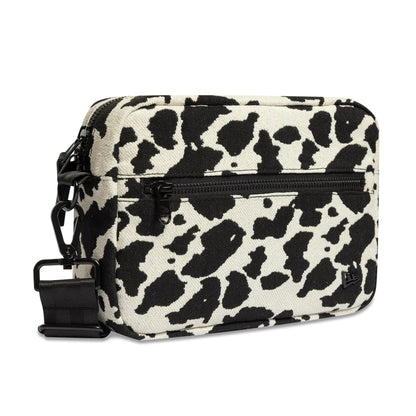 Pictured is this New Era Cow Jacquard Waist Bag in light beige. 3