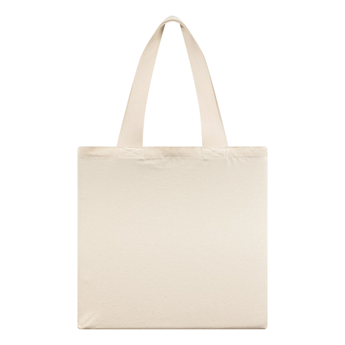 New Era LA Dodgers MLB Animal Infill Cream Tote Bag, front view showing a plain cream tote with twin handles, showcasing a minimalist design without logos or embellishments on the surface.