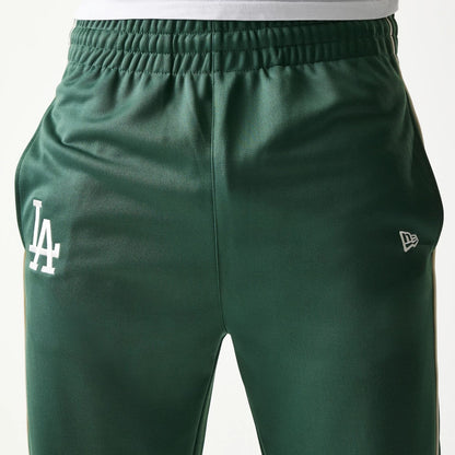 The model is wearing this MLB Piping LA Dodgers Straight Leg Joggers in dark green. 5