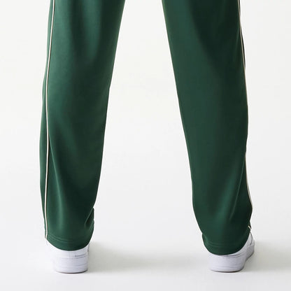 The model is wearing this MLB Piping LA Dodgers Straight Leg Joggers in dark green. 7