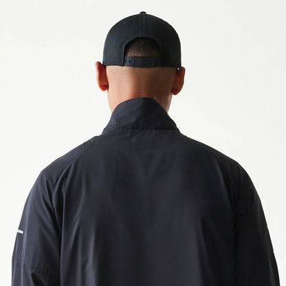 The model is wearing this MLB New York Yankees Jacket in black. 7