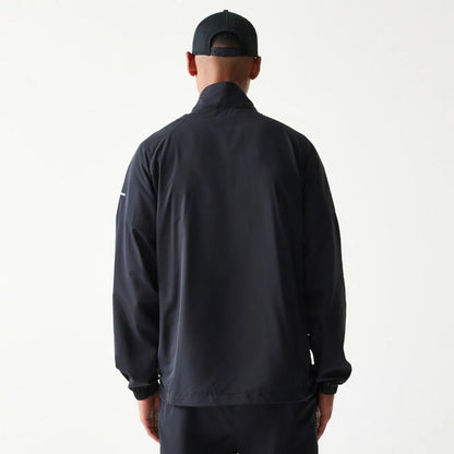 The model is wearing this MLB New York Yankees Jacket in black. 2