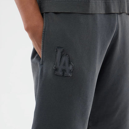 The model is wearing this MLB Washed LA Dodgers Shorts in Dark Grey. 3