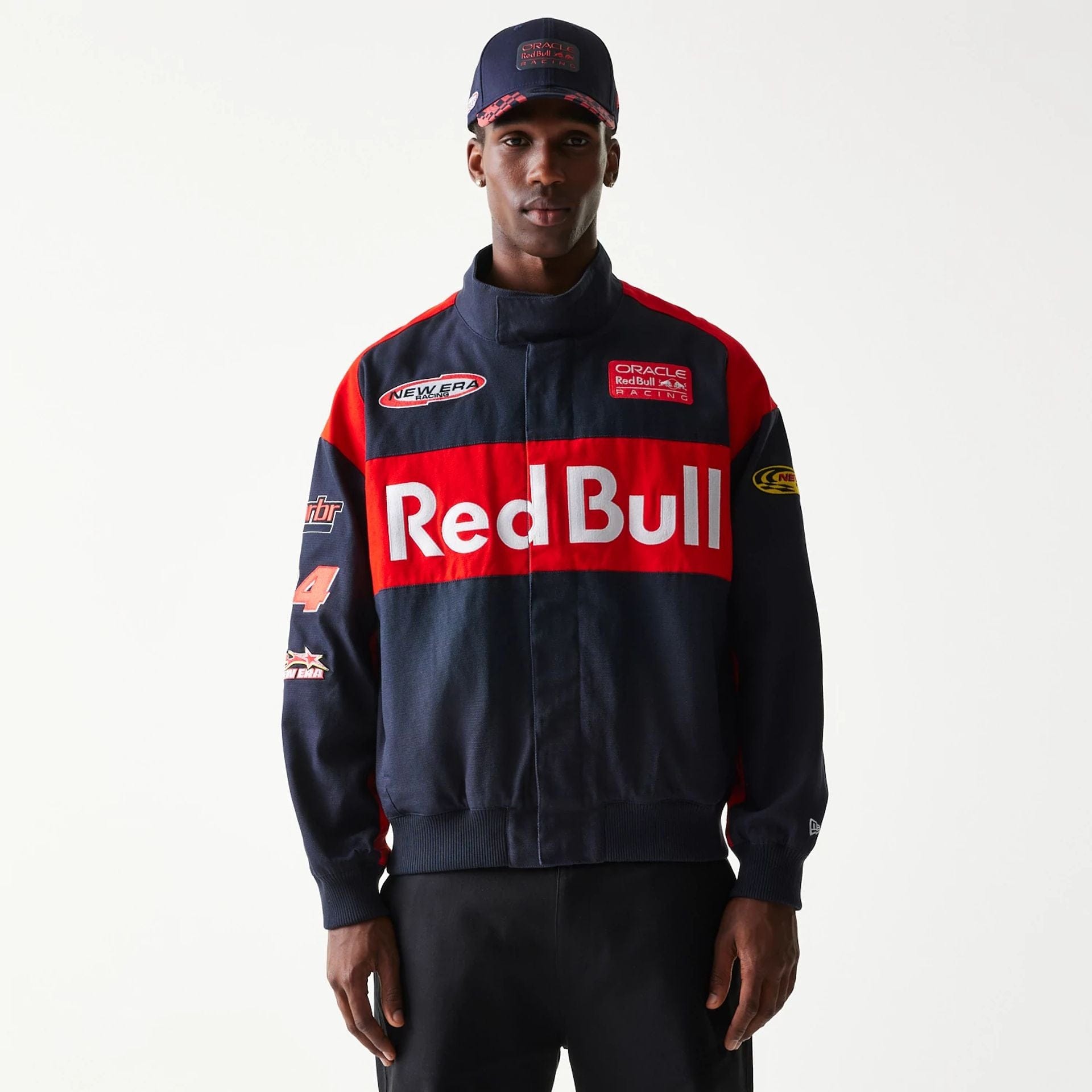 The model is wearing this Red Bull Racing Jacket in dark blue. 1