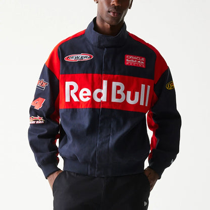 The model is wearing this Red Bull Racing Jacket in dark blue. 3