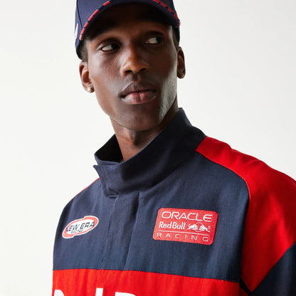 The model is wearing this Red Bull Racing Jacket in dark blue. 4