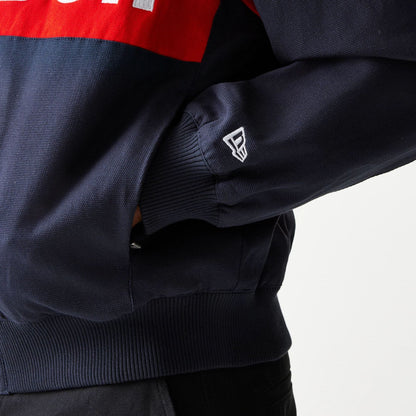 The model is wearing this Red Bull Racing Jacket in dark blue. 5