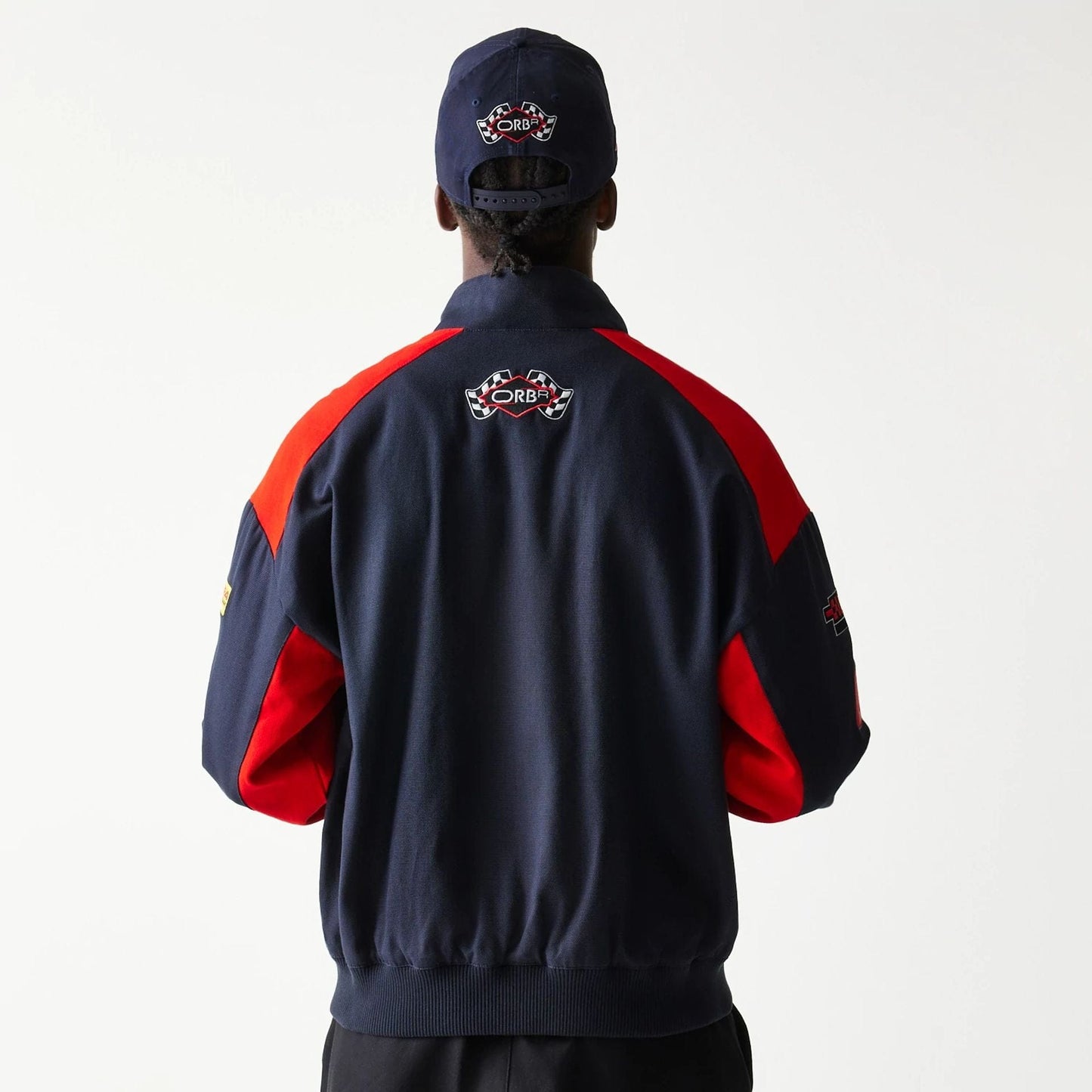 The model is wearing this Red Bull Racing Jacket in dark blue. 2