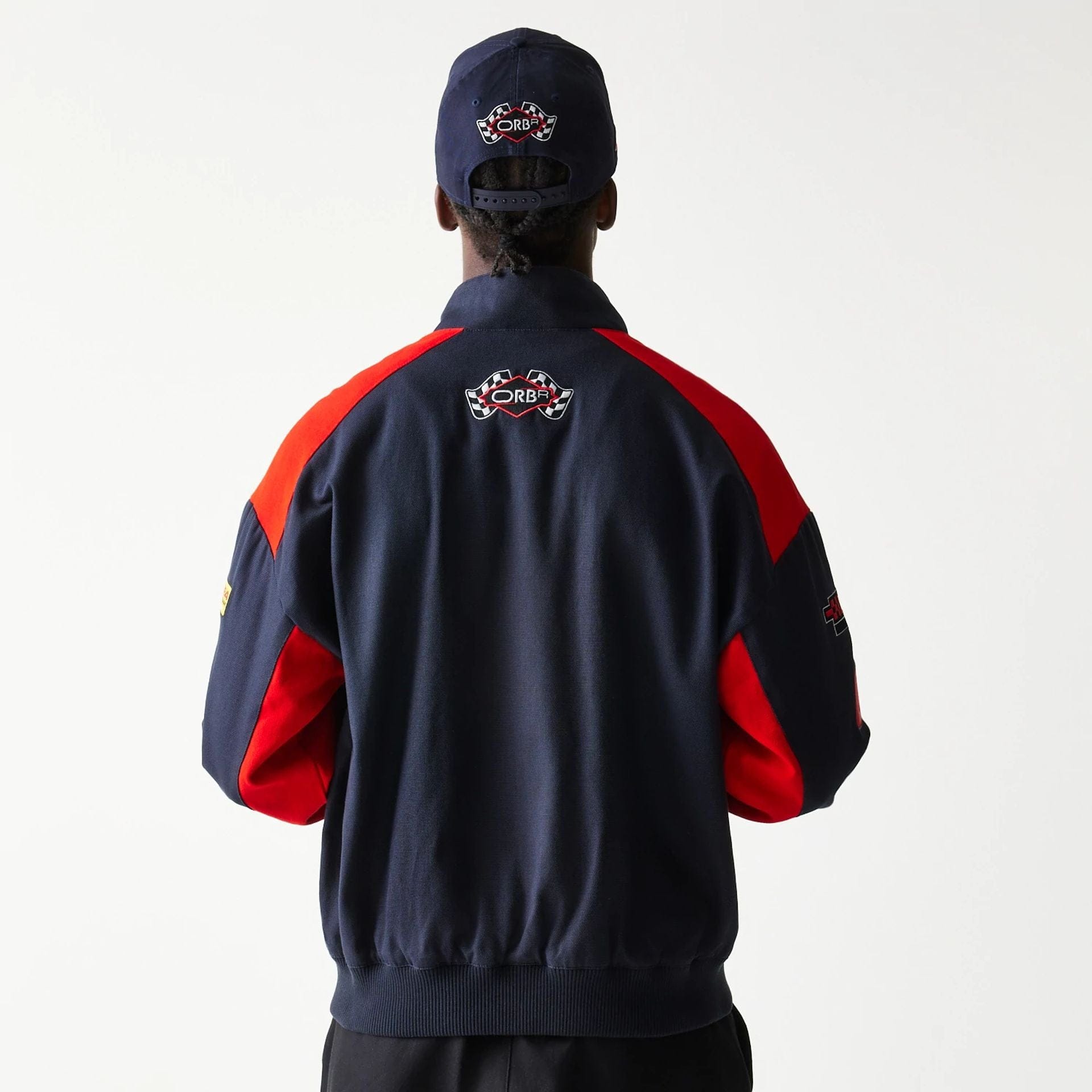 The model is wearing this Red Bull Racing Jacket in dark blue. 2