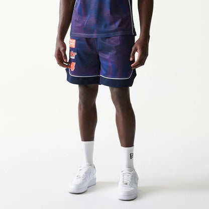 The model is wearing this Red Bull Racing Oversized Mesh Shorts in dark blue. 7