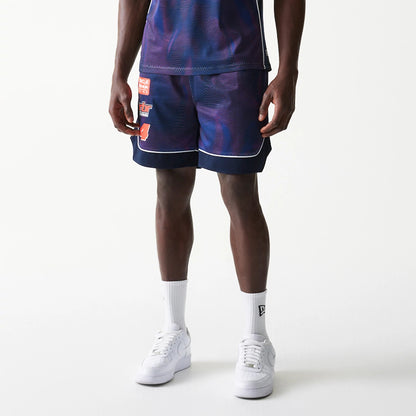 The model is wearing this Red Bull Racing Oversized Mesh Shorts in dark blue. 7