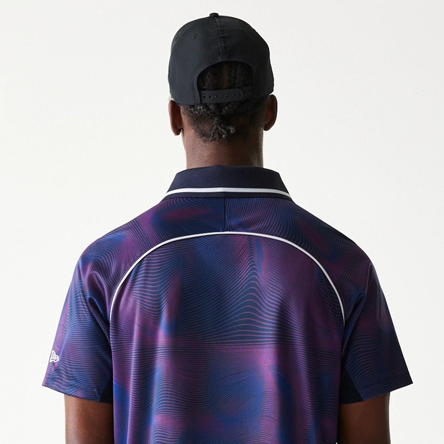 The model is wearing this Red Bull Racing All Over Print Football T-Shirt in dark blue. 7