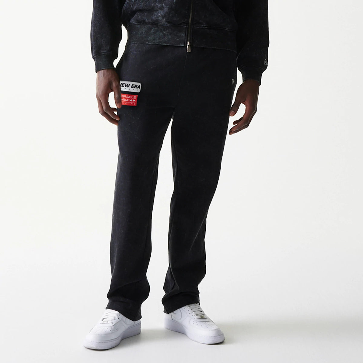 The model is wearing this Red Bull Racing Straight Leg Joggers in black. 7