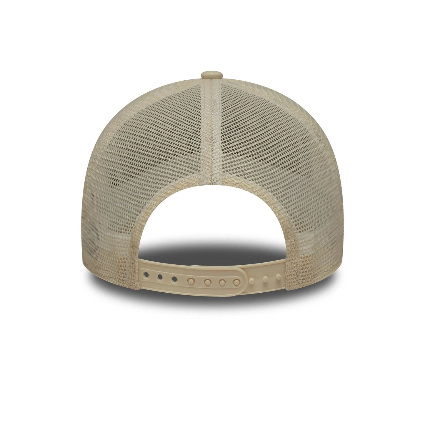 Pictured is this MLB Outline New York Yankees 9FORTY E-Frame Trucker in Cream. 4