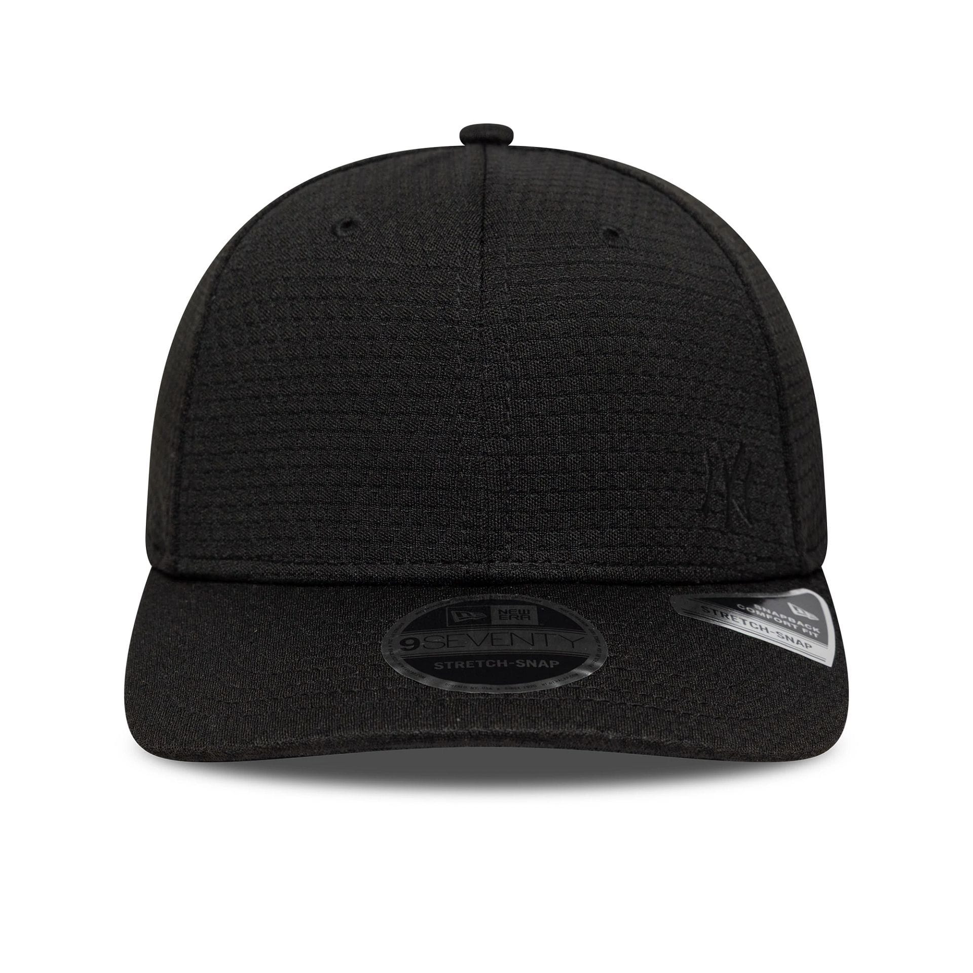 Pictured is this MLB Flawless Mesh New York Yankees 9SEVENTY Stretch Snap in black. 2