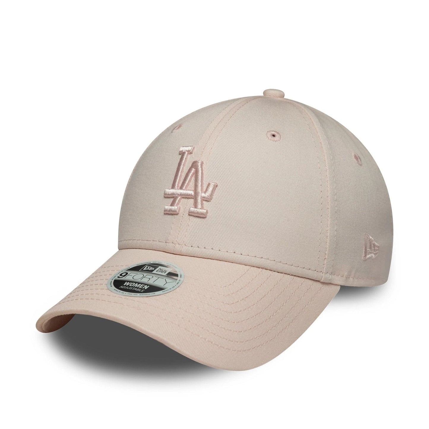 Pictured is this Womens MLB League Essential Midi LA Dodgers 9FORTY in pastel pink. 1
