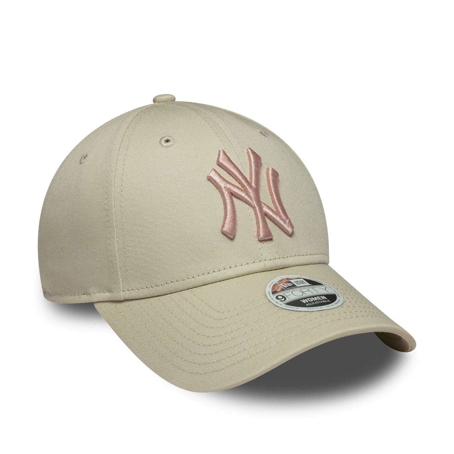 Pictured is this Womens MLB League Essential New York Yankees 9FORTY in light beige. 3