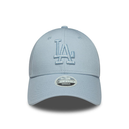 Pictured is this Womens MLB Metallic Logo LA Dodgers 9FORTY in pastel blue. 2
