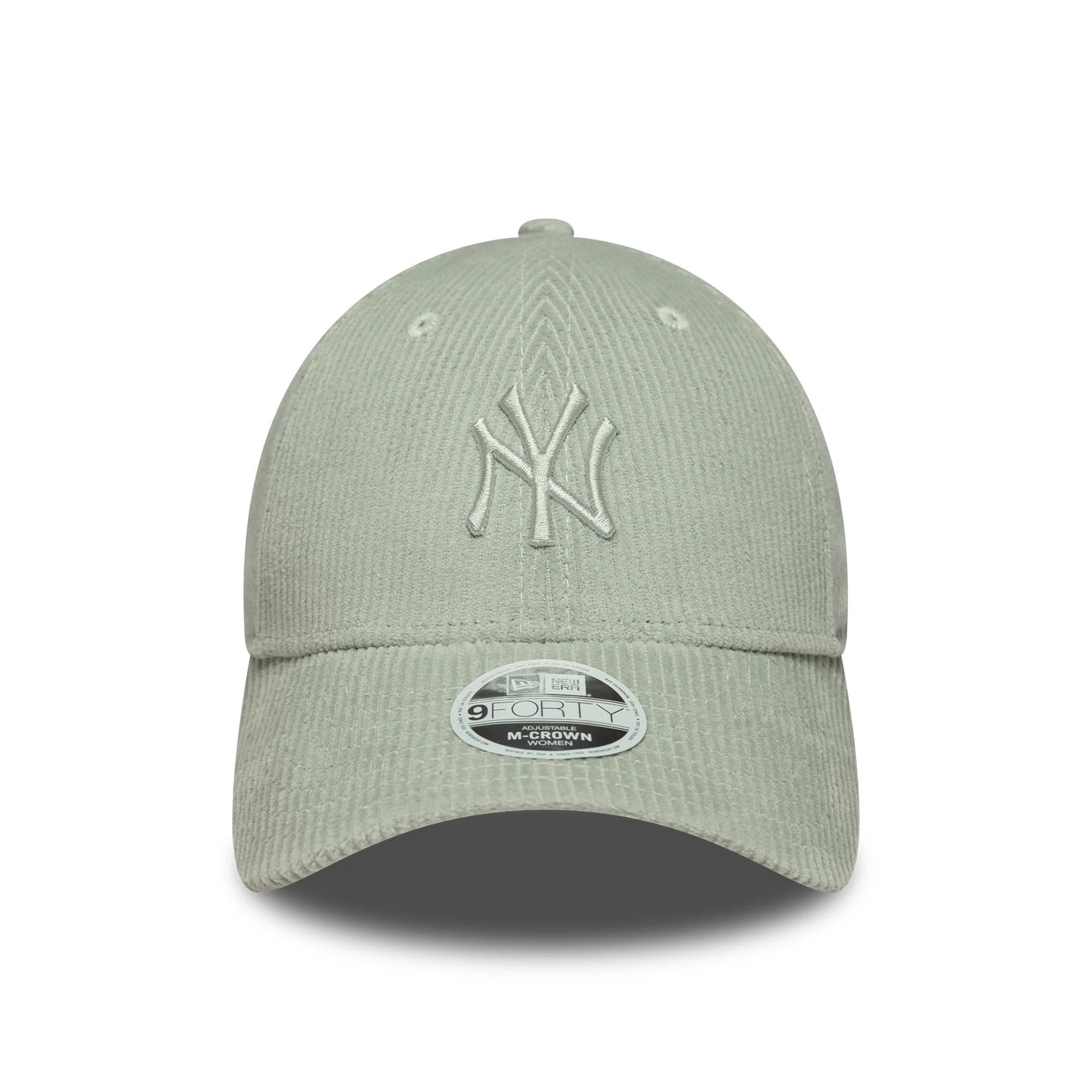 Pictured is this Womens MLB Pastel Cord New York Yankees 9FORTY M-Crown in pastel green. 2