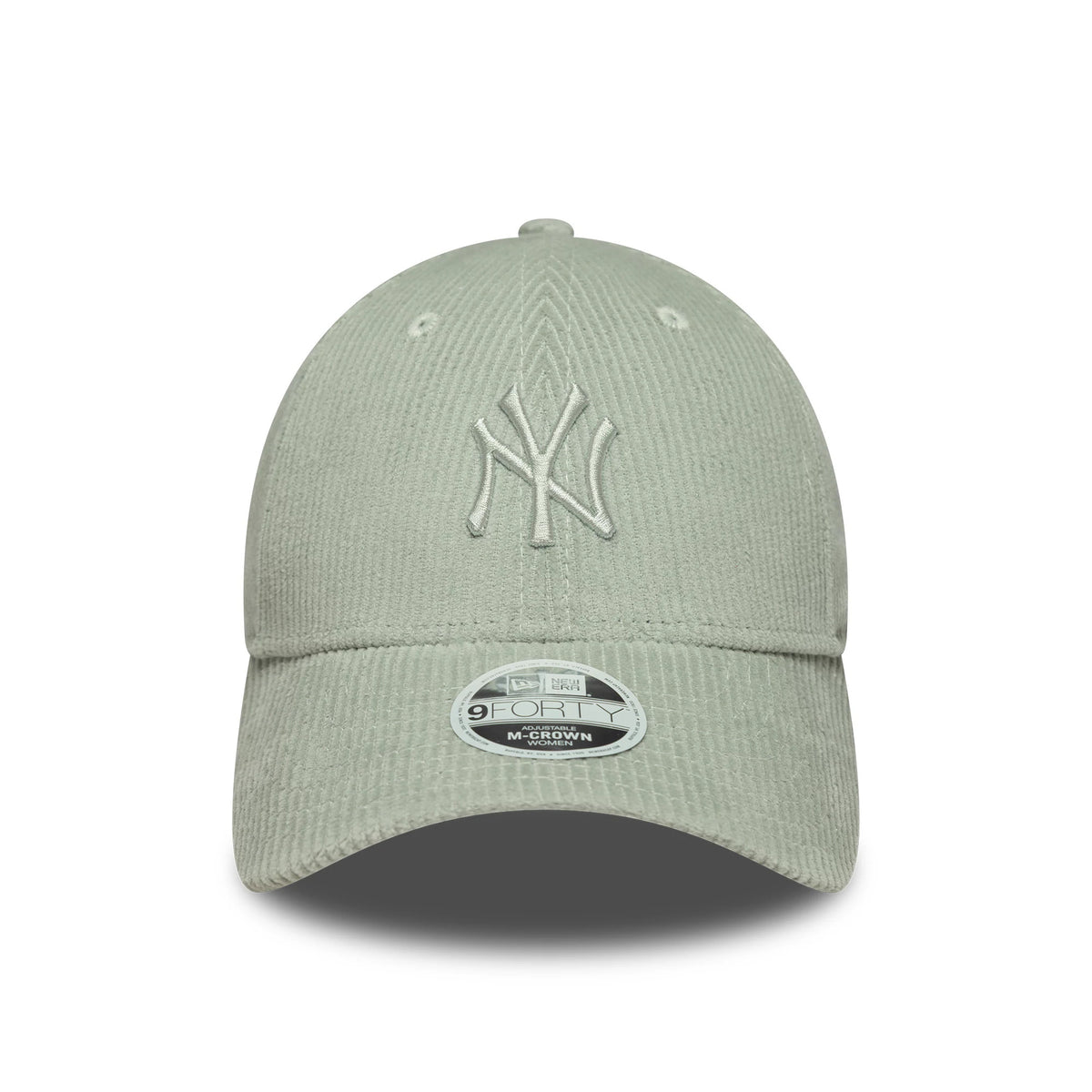 Pictured is this Womens MLB Pastel Cord New York Yankees 9FORTY M-Crown in pastel green. 2