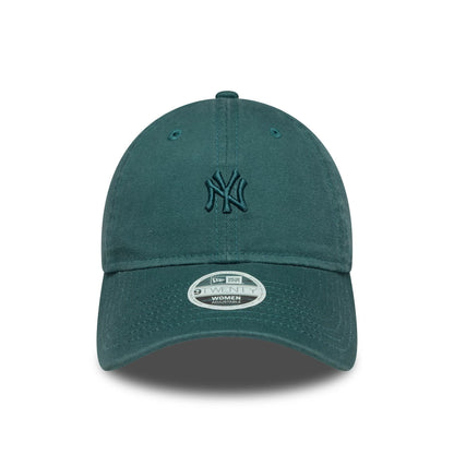 Pictured is this Womens MLB Washed Mini New York Yankees 9TWENTY in dark green. 2