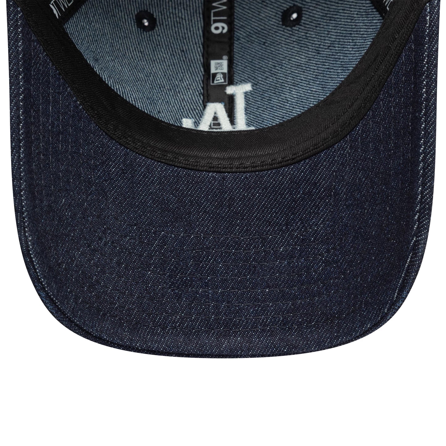 Pictured is this Womens MLB Denim Stitch LA Dodgers 9TWENTY in navy. 5