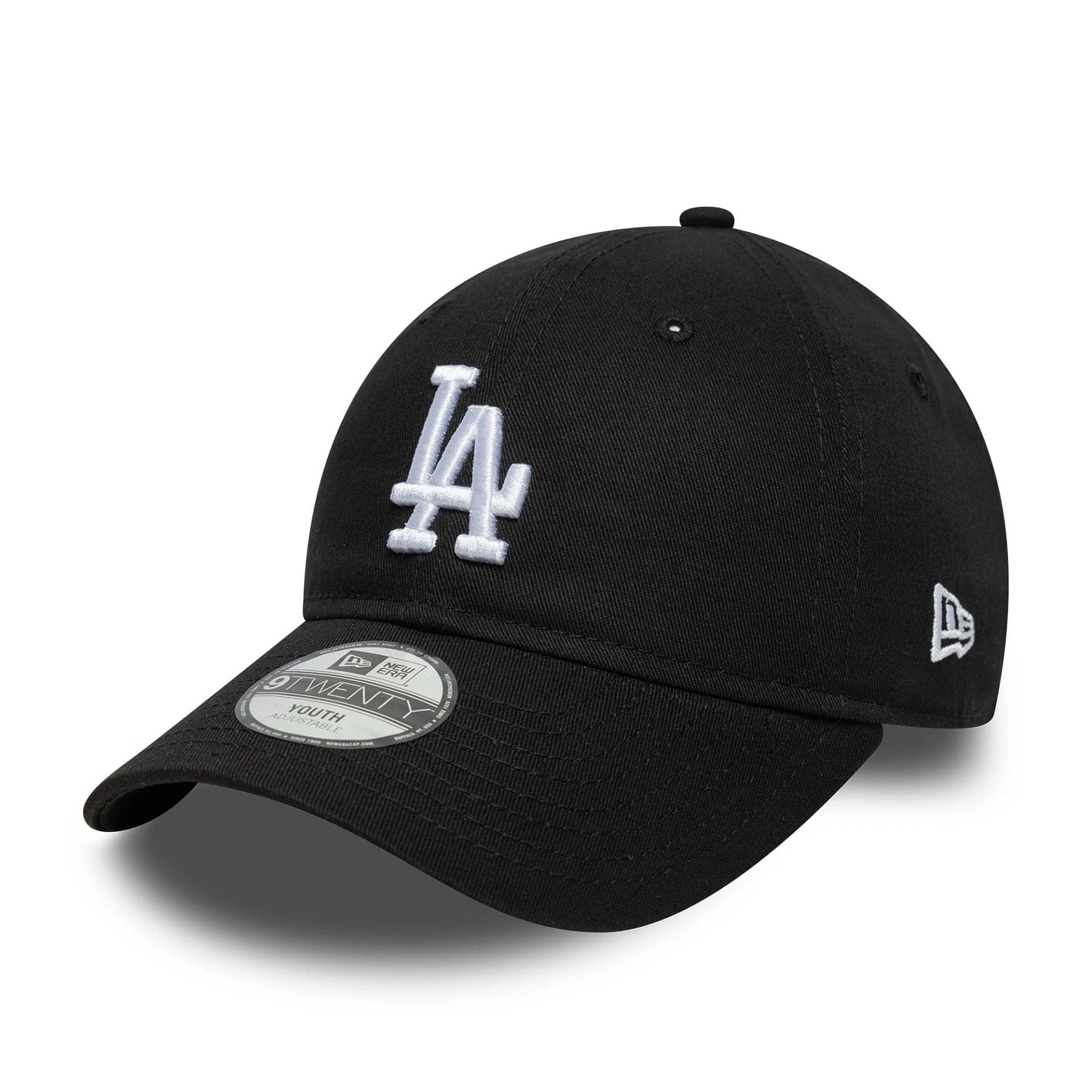 Pictured is this Youth MLB League Essential LA Dodgers 9TWENTY in black. 1