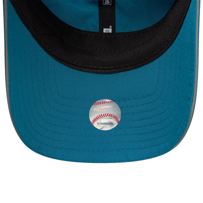 Pictured is this Womens MLB Pony Tail New York Yankees Open Back in dark green. 5