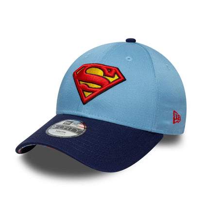 Pictured is this Youth DC Superman 9FORTY in pastel blue. 1