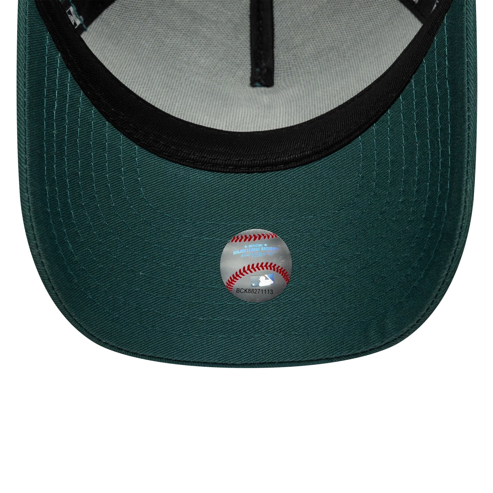 Pictured is this Youth MLB League Essential LA Dodgers 9FORTY A-Frame Trucker in dark green. 5