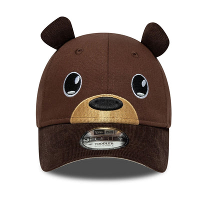 Pictured is this Toddler New Era Cord Ears 9FORTY in brown. 2