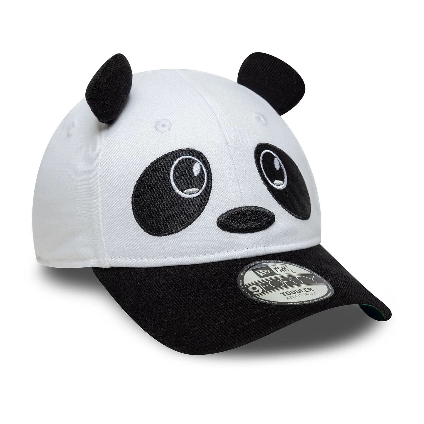 Pictured is this Toddler New Era Cord Ears 9FORTY in white. 3
