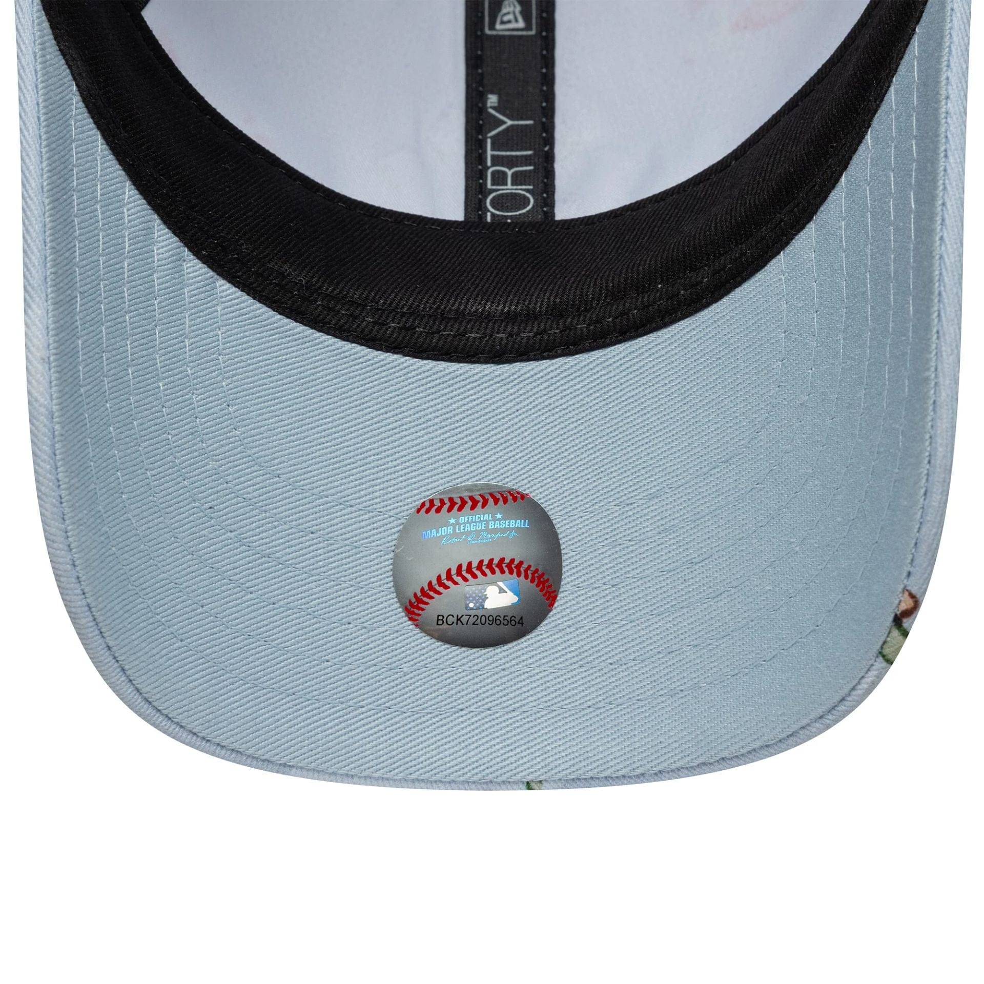 Pictured is this Toddler MLB Plane All Over Print New York Yankees 9FORTY in pastel blue. 5