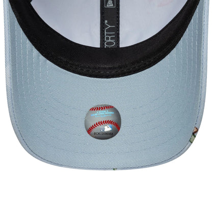 Pictured is this Toddler MLB Plane All Over Print New York Yankees 9FORTY in pastel blue. 5