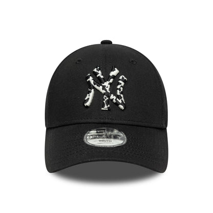 Pictured is this Youth MLB Animal Infill New York Yankees 9FORTY in black. 2