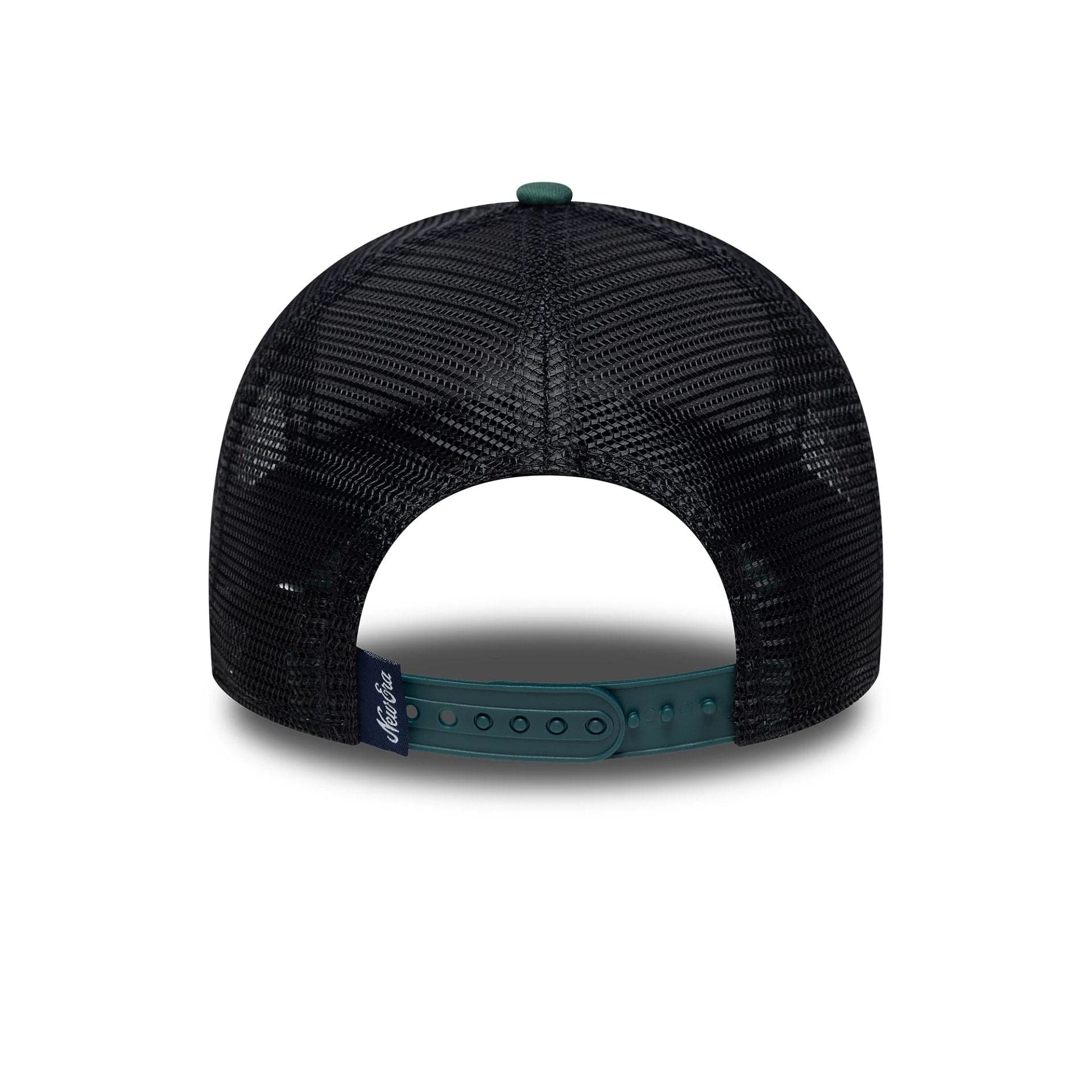 Pictured is this New Era Patch 9FORTY A-Frame Trucker in dark green. 4