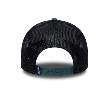 Pictured is this New Era Patch 9FORTY A-Frame Trucker in dark green. 4