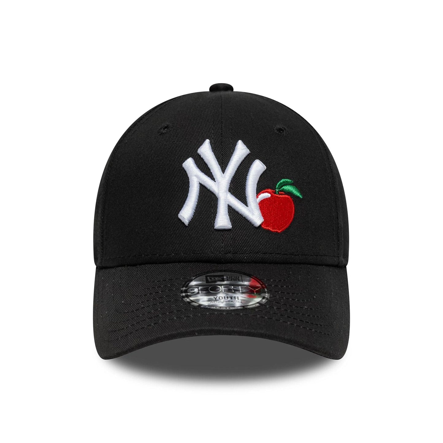 Pictured is this Youth MLB Fruit Icon New York Yankees 9FORTY in black. 2