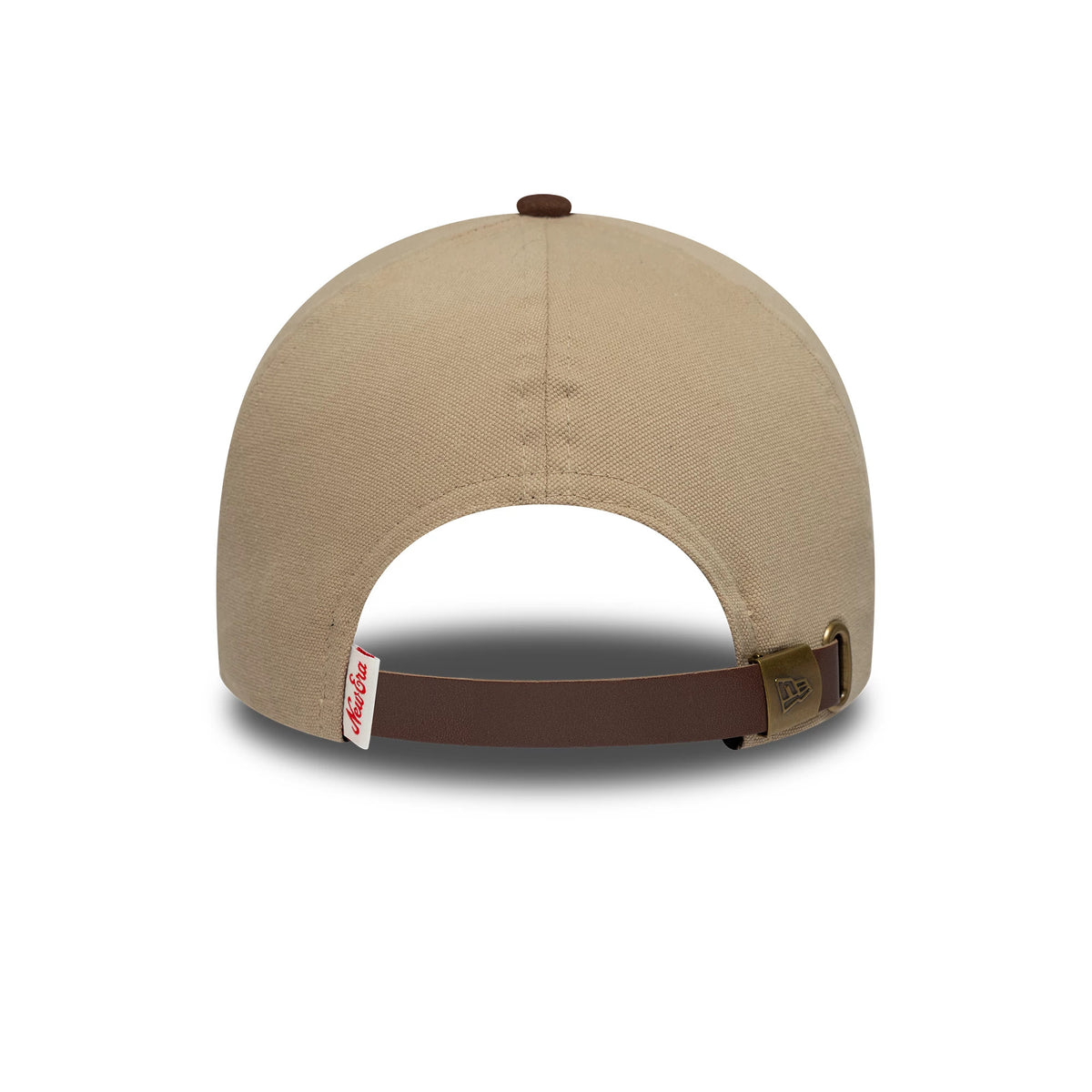 Pictured is this New Era Patch Suede 9FORTY E-Frame in light beige. 4