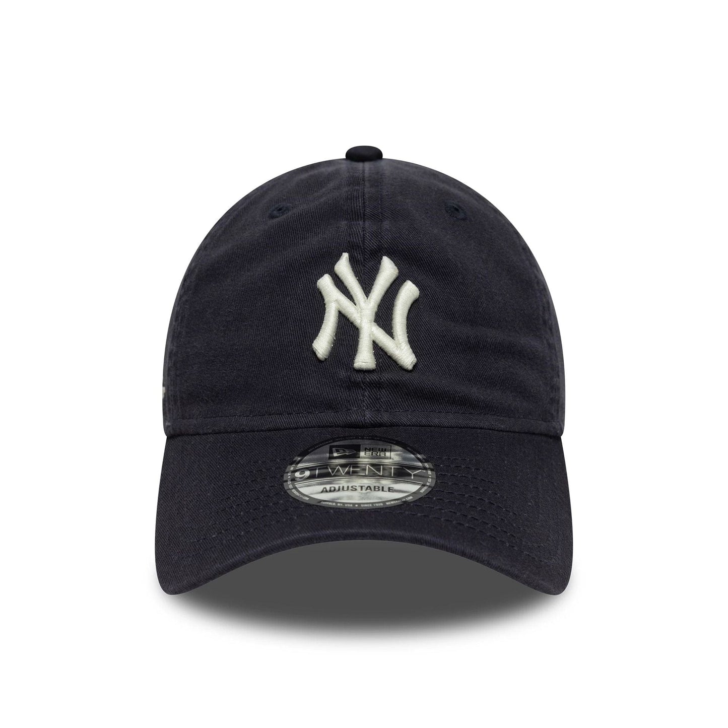 Pictured is this MLB Washed Script New York Yankees 9TWENTY in navy. 2