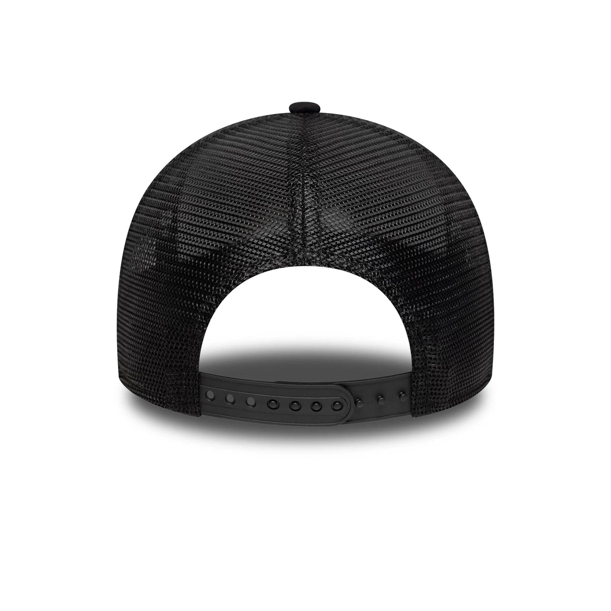 Pictured is this New Era Graphic 9FORTY M-Crown A-Frame Trucker in black. 4