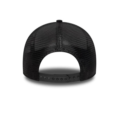 Pictured is this New Era Graphic 9FORTY M-Crown A-Frame Trucker in black. 4