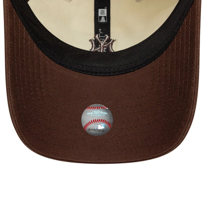 Pictured is this MLB Mini Logo New York Yankees 9TWENTY in Dark Brown. 5