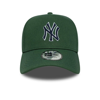 Pictured is this MLB Outline Script New York Yankees 9FORTY E-Frame in dark green. 2