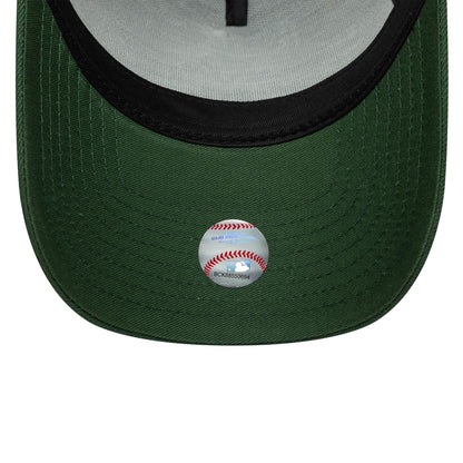 Pictured is this MLB Outline Script New York Yankees 9FORTY E-Frame in dark green. 5
