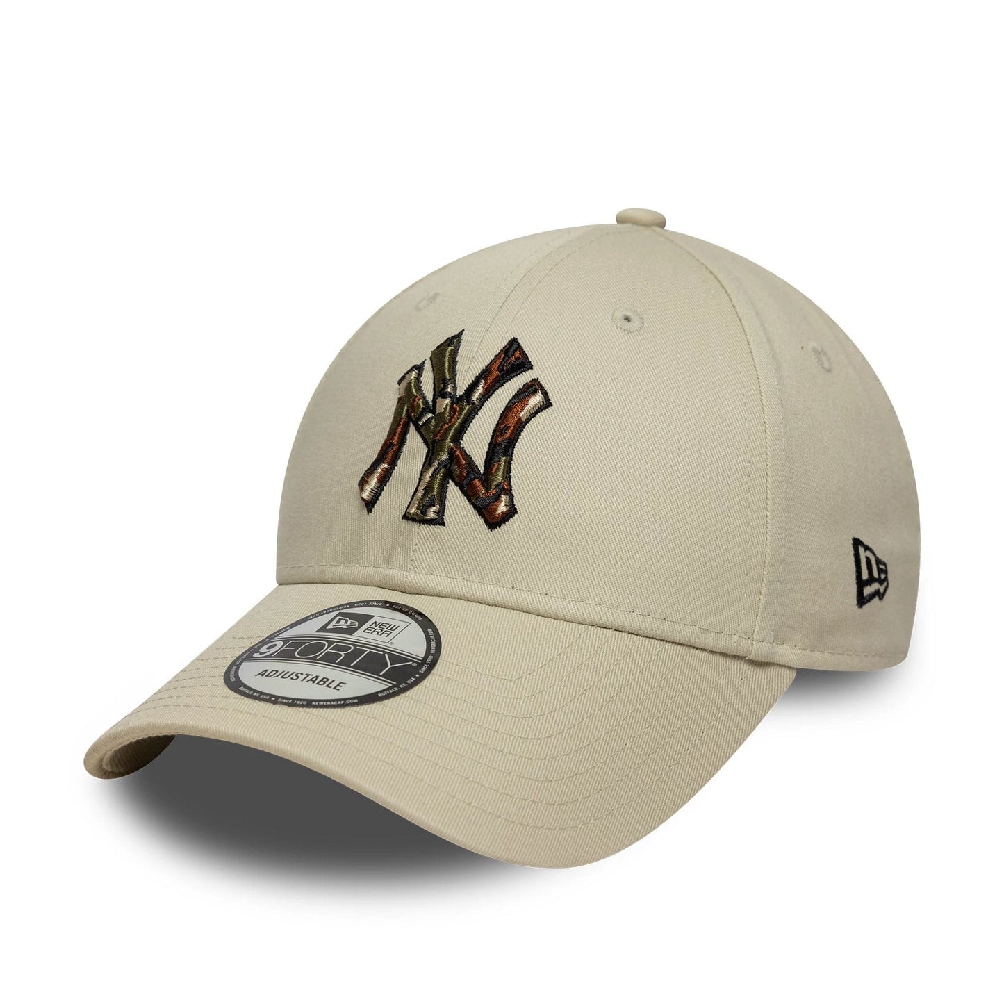 Pictured is this MLB Outline Camo New York Yankees 9FORTY in Cream. 1