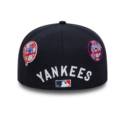 Pictured is this MLB Subway Series New York Yankees 59FIFTY Fitted cap in navy. 5