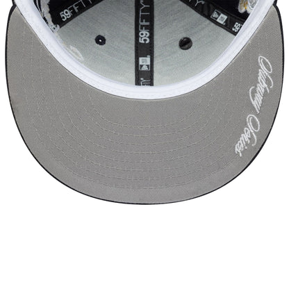 Pictured is this MLB Subway Series New York Yankees 59FIFTY Fitted cap in navy. 5